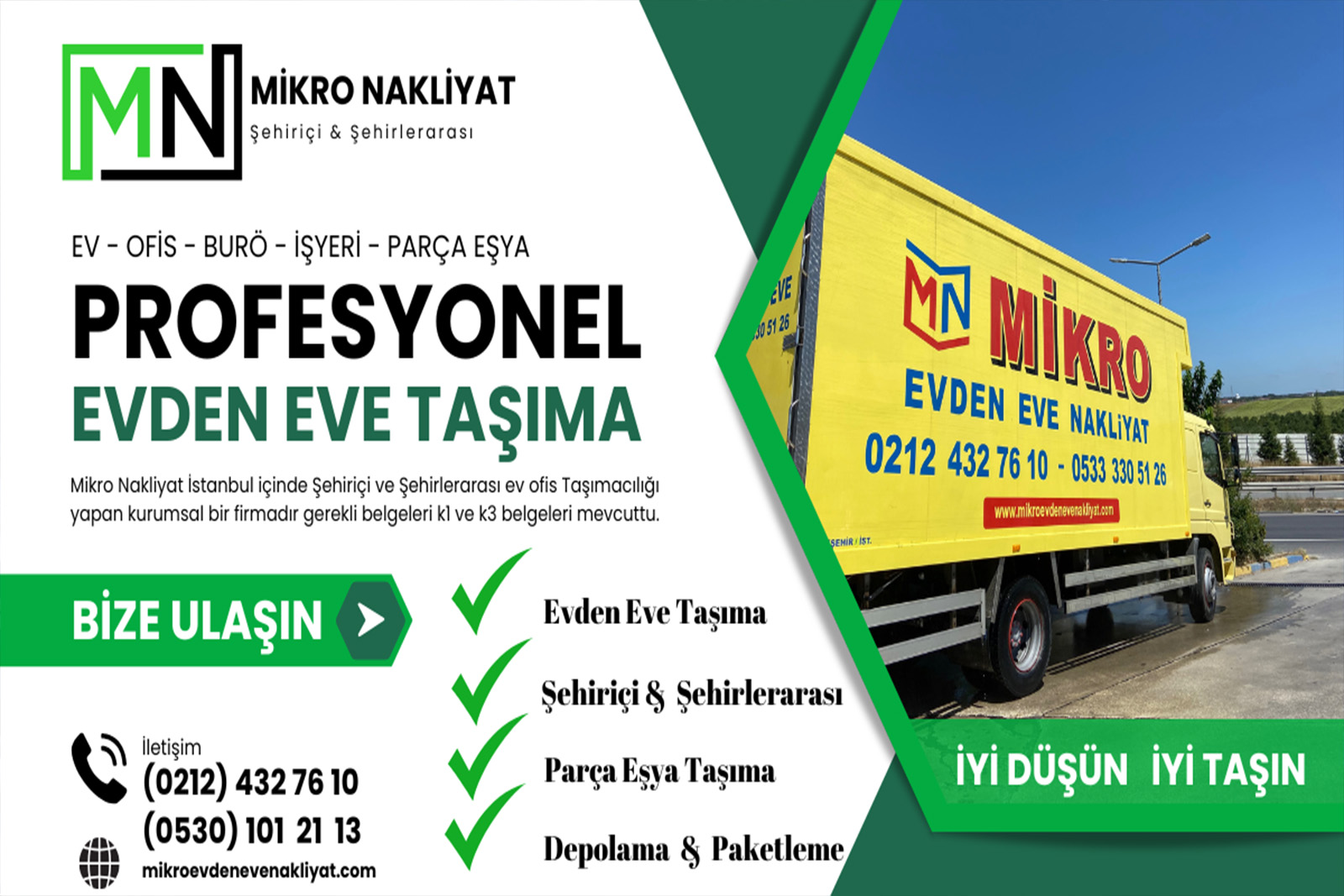 Kayaşehir evden eve taşımacılık